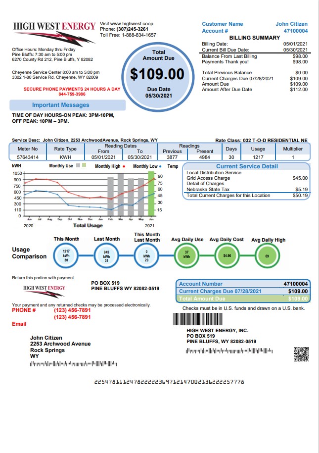  Minol USA business utility bill 